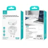 Мережевий зарядний пристрій Usams US-CC202 GaN PD/QC 35W USB-C White with USB-C Cable (CC202TC02)