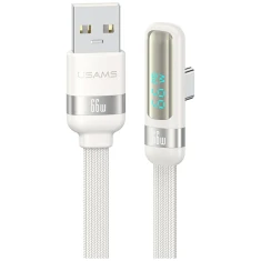 Кабель Usams US-SJ651 66W USB-A/USB-C 1.2m White (SJ651USB02)