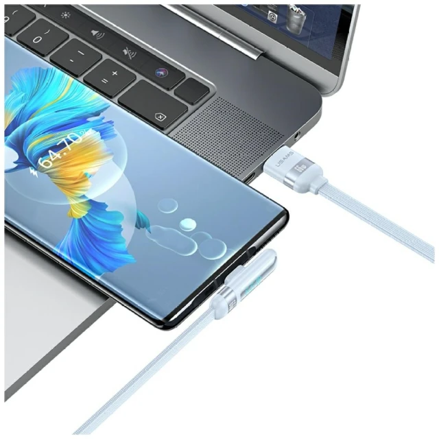 Кабель Usams US-SJ651 66W USB-A/USB-C 1.2m Blue (SJ651USB03)