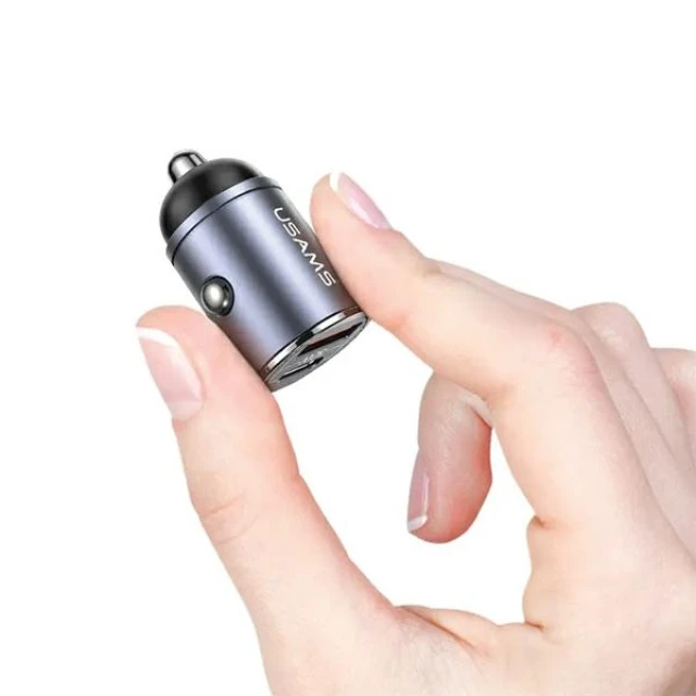 Автомобільний зарядний пристрій Usams US-CC206 C38 PD/QC 30W USB-C | USB-A Tarnish (CC206CC01)