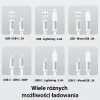 Кабель Usams US-SJ650 Pocket 3-in-1 USB-A/USB-C/Lightning/Micro-USB 60W 90cm Silver (SJ650USB02)