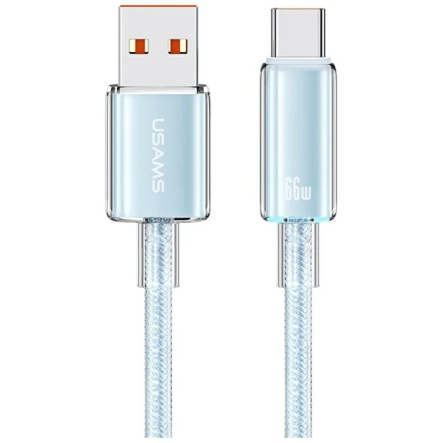 Кабель Usams Cloud Series USB-A to USB-C 1.2 m Blue (SJ658USB03)
