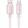 Кабель Usams Cloud Series USB-A to USB-C 1.2 m Pink (SJ658USB05)