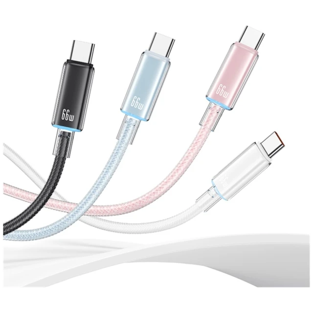 Кабель Usams Cloud Series USB-A to USB-C 1.2 m Pink (SJ658USB05)