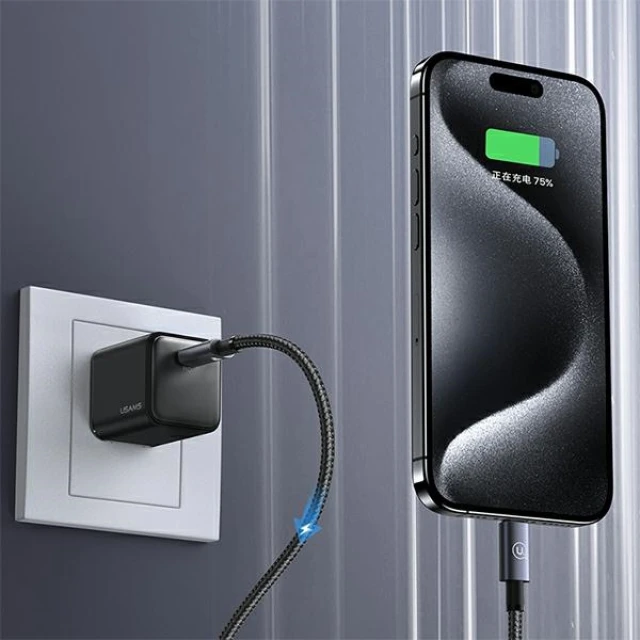 Кабель Usams US-SJ661 FC USB-C to USB-C 60W 1.2m Tarnish (SJ661USB01)