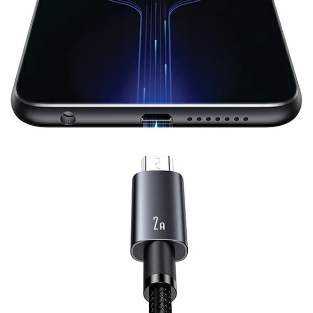 Кабель Usams US-SJ668 FC USB-A to Micro-USB 2A 1.2m Tarnish (SJ668USB01)