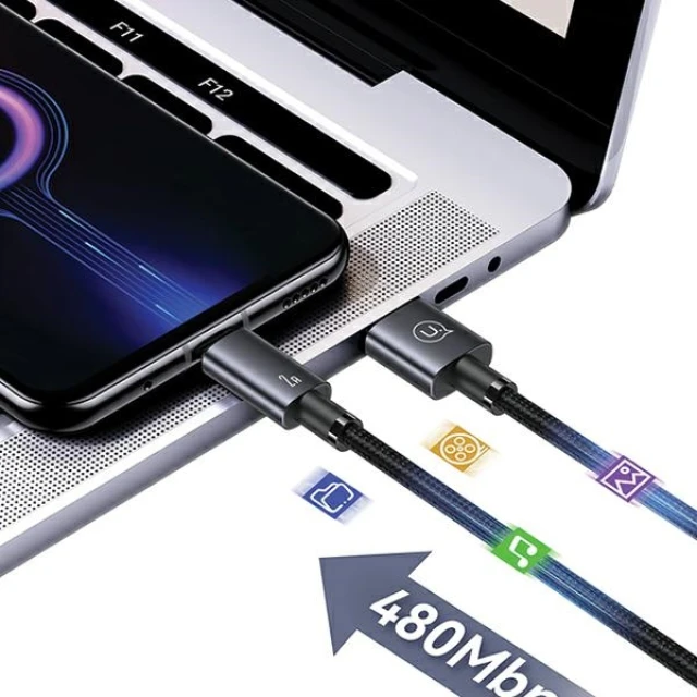 Кабель Usams US-SJ668 FC USB-A to Micro-USB 2A 1.2m Tarnish (SJ668USB01)