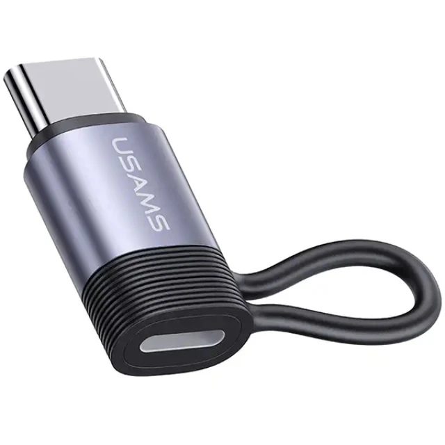 Адаптер Usams SJ677 AU17 Lightning to USB-C 30W Aluminium (SJ677LN01)
