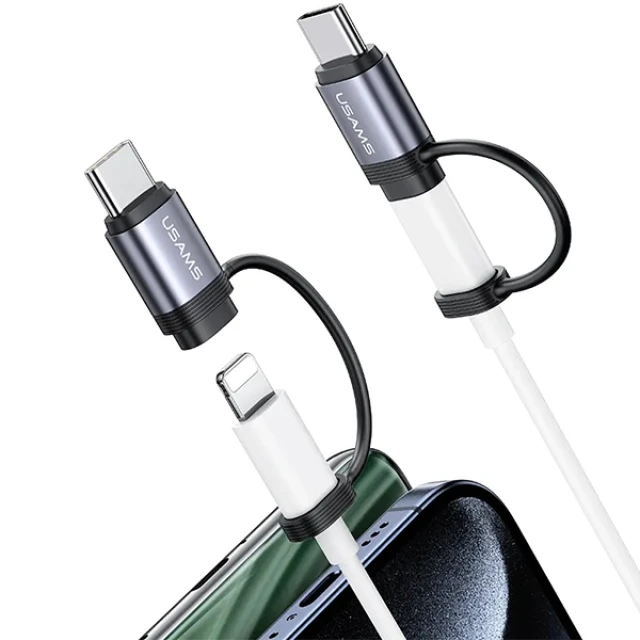 Адаптер Usams SJ677 AU17 Lightning to USB-C 30W Aluminium (SJ677LN01)