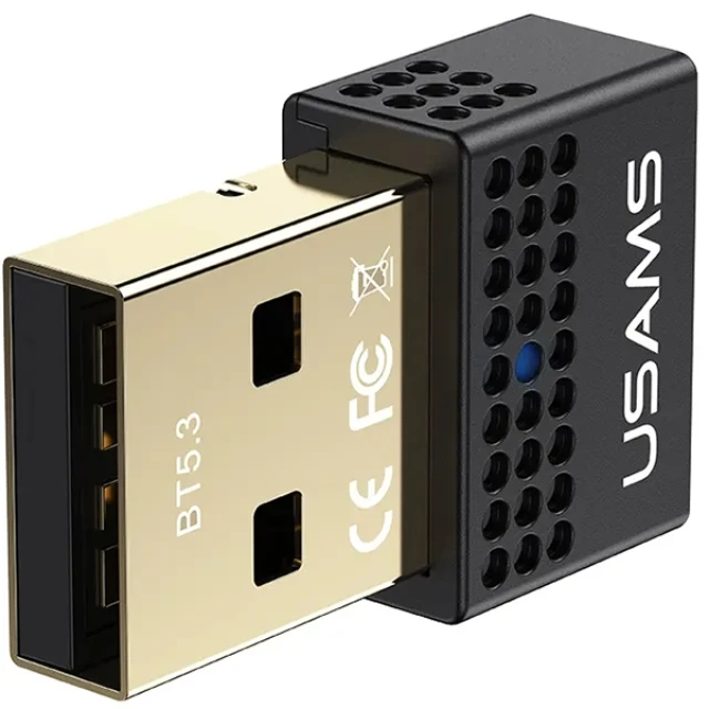Адаптер Usams ZB285 Bluetooth 5.3 Black (ZB285SPQ01)
