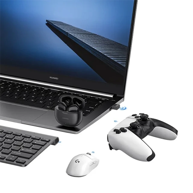 Адаптер Usams ZB285 Bluetooth 5.3 Black (ZB285SPQ01)