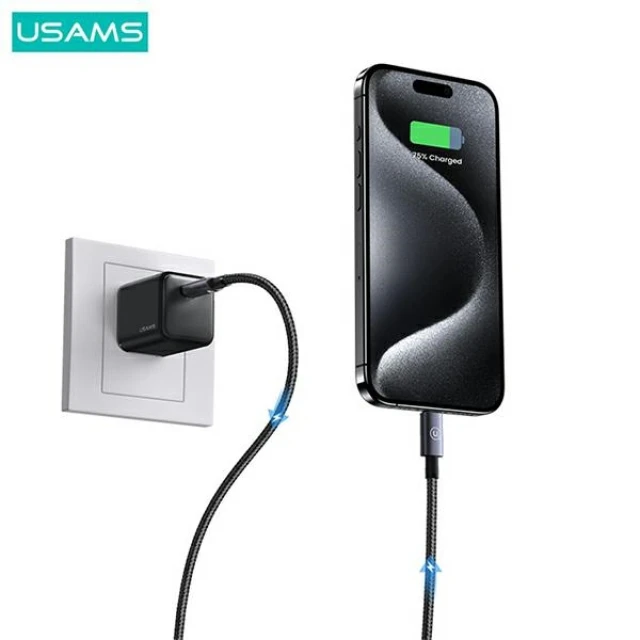 Кабель Usams US-SJ679 FC USB-C to Lightning 30W 25cm Tarnish (SJ679USB01)