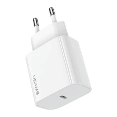 Сетевое зарядное устройство Usams T65 FC/PD 20W USB-C White (CC226TC01)