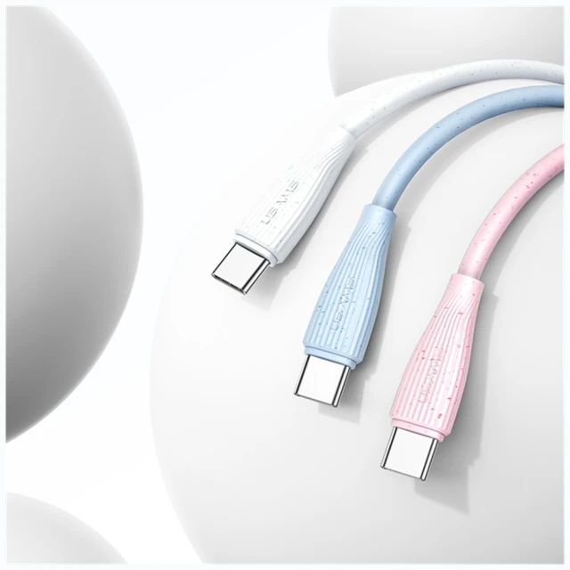 Кабель Usams Green Series USB-A to USB-C 1 m Pink (SJ714USB04)