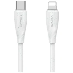 Кабель Usams Green Series USB-C to Lightning 1 m White (SJ717USB02)