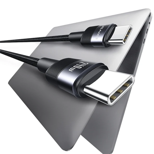 Кабель Usams SY Series USB-C to USB-C 240W 1.2 m Tarnish (SJ727USB01)