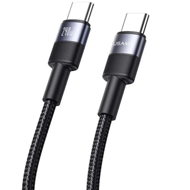 Кабель Usams SY Series USB-C to USB-C 240W 1.2 m Tarnish (SJ727USB01)