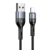 Кабель Usams US-SJ448 U55 USB-A to Lightning 2A 1m Black (SJ448USB01)