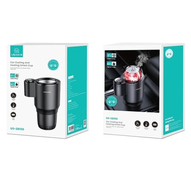 Підстаканник Usams ZB160 Car Beverage Heater/Cooler Black (BLNCC01)