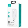 Мережевий зарядний пристрій Usams US-CC110 T33 GaN PD/FC/QC 65W 2xUSB-C | USB-A White (CC110TC02)