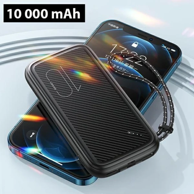 Портативний зарядний пристрій Usams PB56 Powerbank 10000mAh Fast Charge 2xUSB | USB-C | MicroUSB White (10KCD15002)