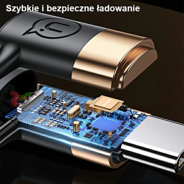 Кабель Usams US-SJ483 U62 PD | FC USB-A/USB-C to USB-C/Lightning 1.2m Black (SJ483USB01)