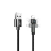 Кабель Usams US-SJ476 U60 Rotatable USB-A to Lightning 2A 1m Black (SJ476USB01)