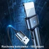 Кабель Usams US-SJ476 U60 Rotatable USB-A to Lightning 2A 1m Black (SJ476USB01)
