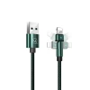 Кабель Usams US-SJ476 U60 Rotatable USB-A to Lightning 2A 1m Green (SJ476USB02)