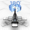 Кабель Usams US-SJ476 U60 Rotatable USB-A to Lightning 2A 1m Green (SJ476USB02)