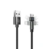 Кабель Usams US-SJ478 U60 Rotatable USB-A to Micro-USB 2A 1m Black (SJ478USB01)