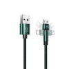 Кабель Usams US-SJ478 U60 Rotatable USB-A to Micro-USB 2A 1m Green (SJ478USB02)