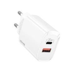 Мережевий зарядний пристрій Usams US-CC121 T35 PD/QC 20W USB-C | USB-A White (CC121TC01)