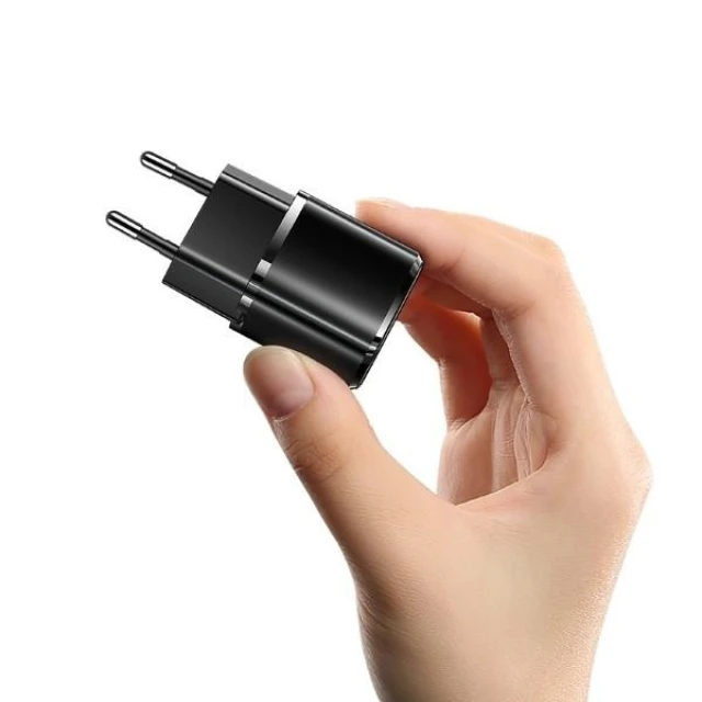 Мережевий зарядний пристрій Usams US-CC124 T36 mini PD 20W USB-C Black (CC124TC01)