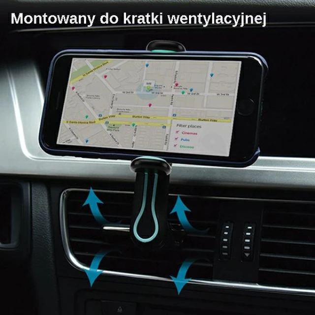 Автотримач Usams ZJ012 Car Mobile Phone Holder White (VSFX02)
