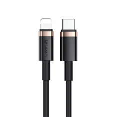 Кабель Usams US-SJ484 U63 PD | FC USB-C to Lightning 20W 1.2m Black (SJ484USB01)