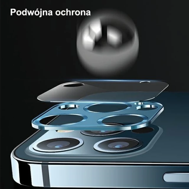 Захисне скло Usams для камери iPhone 12 Pro Max Camera Lens Glass Gold (BH707JTT03)