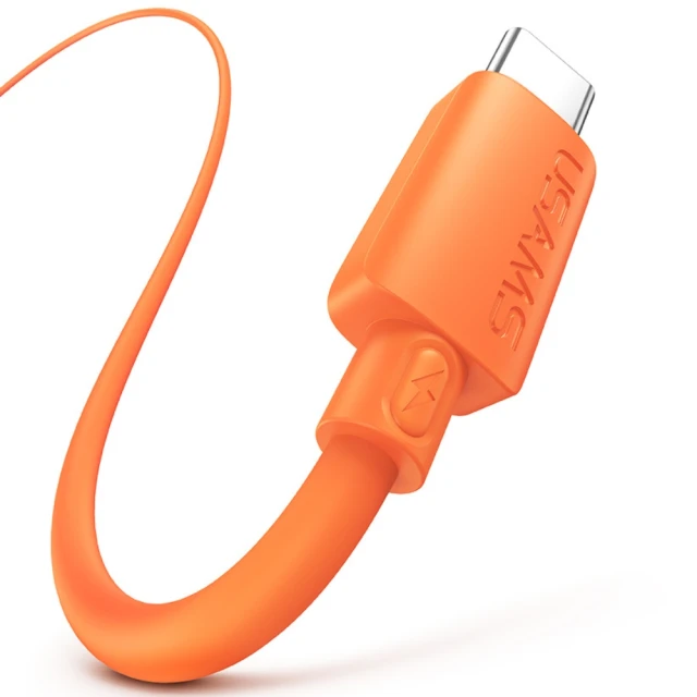 Кабель Usams U98 3A Silicone Fast Charging USB-C Orange (SJ786USB03)