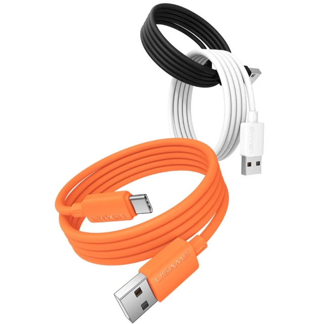 Кабель Usams U98 3A Silicone Fast Charging USB-C White (SJ786USB02)