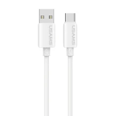 Кабель Usams U98 3A Silicone Fast Charging USB-C White (SJ786USB02)