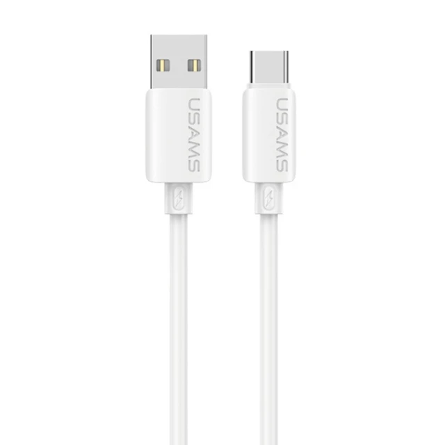Кабель Usams U98 3A Silicone Fast Charging USB-C White (SJ786USB02)