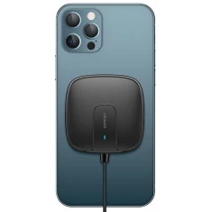 Бездротовий зарядний пристрій Usams US-CD159 W1 Extra-Thin QC 15W Black (CD159DZ01)