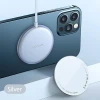 Бездротовий зарядний пристрій Usams US-CD160 W2 QC 15W Silver with MagSafe (CD160DZ01)