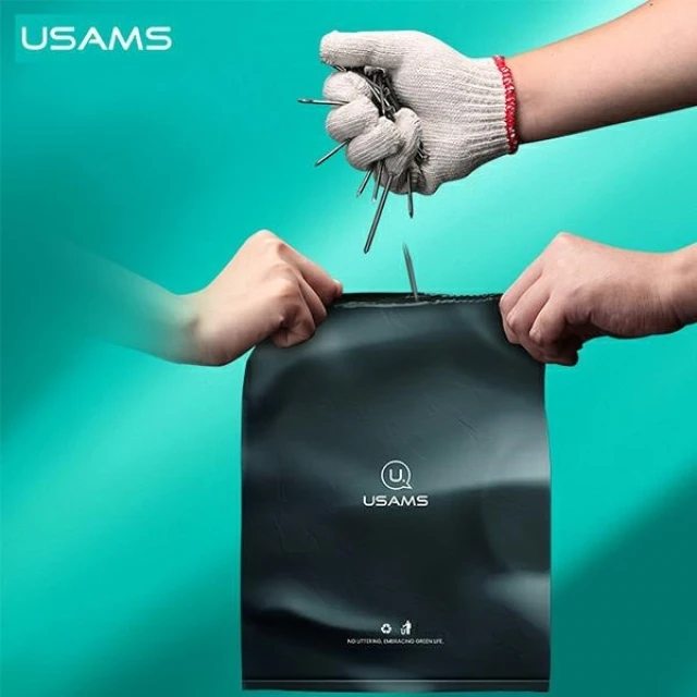Набір змінних пакетів Usams ZB192 3 rolls (60 bags) Black (LJDZB19301)