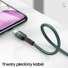 Кабель Usams US-SJ448 U55 USB-A to Lightning 2A 1m Green (SJ448USBSG02)