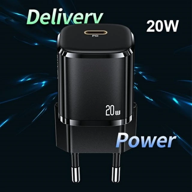 Мережевий зарядний пристрій Usams T36 mini PD 20W USB-C White with USB-C to Lightning Cable (XFKXLOGTL02)