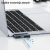 USB-хаб Usams SJ491 3-in-1 USB-C to USB-A 3.0 | USB-C | TF Grey (SJ491HUB01)