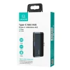 USB-хаб Usams SJ491 3-in-1 USB-C to USB-A 3.0 | USB-C | TF Grey (SJ491HUB01)
