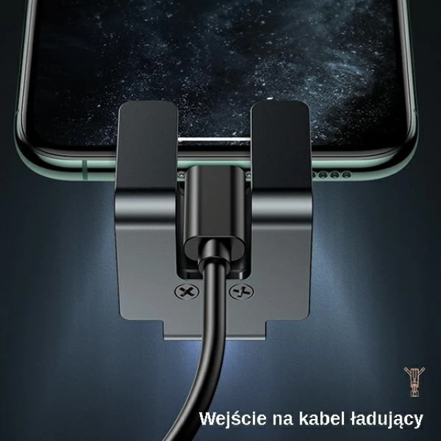 Автотримач Usams ZJ058 Retractable Gravity Car Holder Black (ZJ058ZJ01)