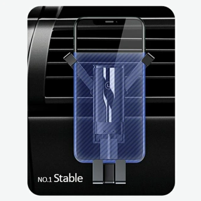 Автотримач Usams ZJ058 Retractable Gravity Car Holder Black (ZJ058ZJ01)